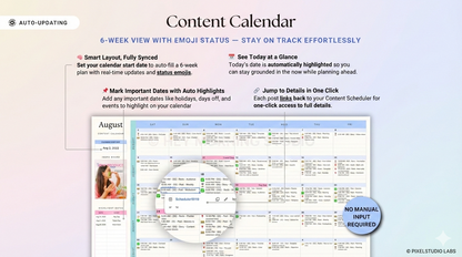 All-In-One Visual Content Planner, Tracker, Work Management | Social Media