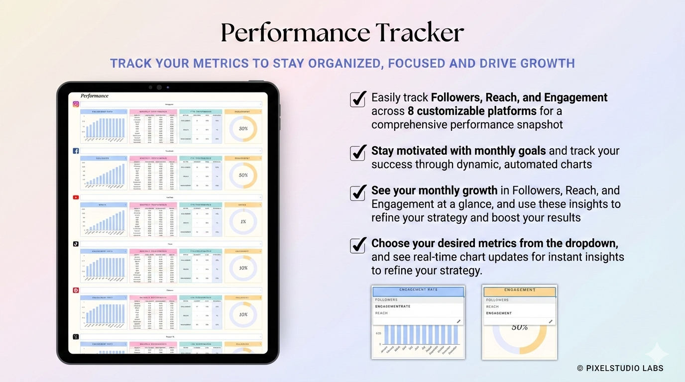 All-In-One Visual Content Planner, Tracker, Work Management | Social Media