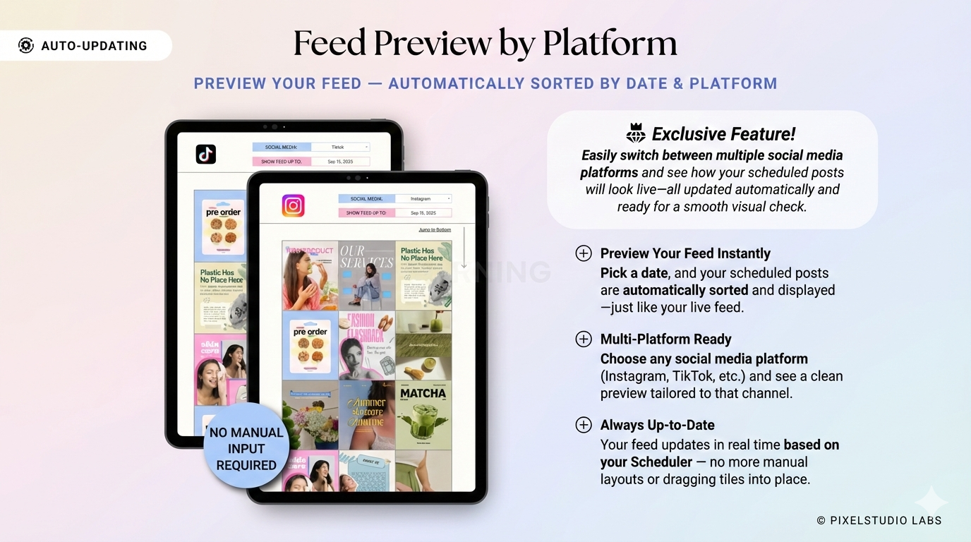 All-In-One Visual Content Planner, Tracker, Work Management | Social Media