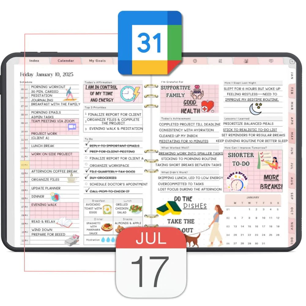 All In One Digital Planner Bundle + GIFTS | Daily, Weekly, Monthly, Yearly Planner |  GoodNotes Template