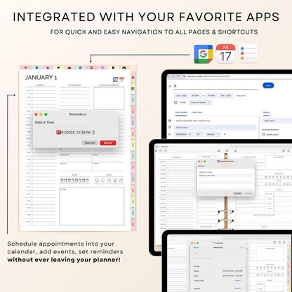 All In One Digital Planner Bundle + GIFTS | Daily, Weekly, Monthly, Yearly Planner |  GoodNotes Template