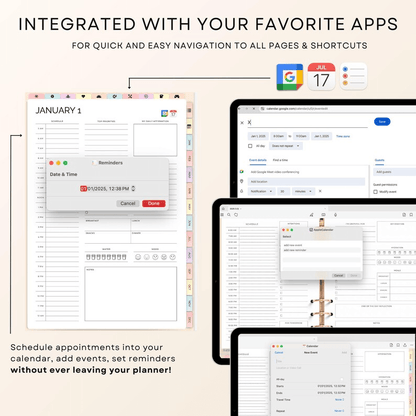 All In One Digital Planner Bundle + GIFTS | Daily, Weekly, Monthly, Yearly Planner |  GoodNotes Template