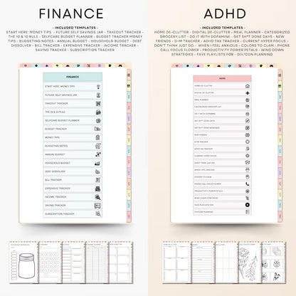 All In One Digital Planner Bundle + GIFTS | Daily, Weekly, Monthly, Yearly Planner |  GoodNotes Template