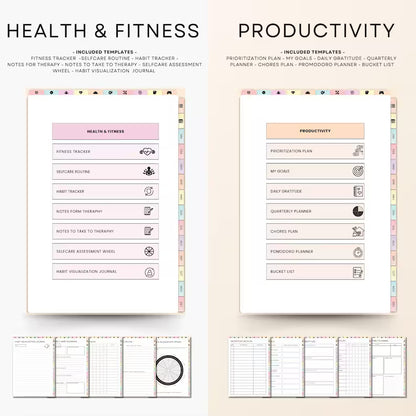 All In One Digital Planner Bundle + GIFTS | Daily, Weekly, Monthly, Yearly Planner |  GoodNotes Template