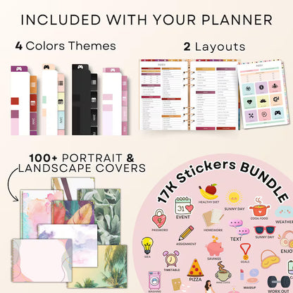 All In One Digital Planner Bundle + GIFTS | Daily, Weekly, Monthly, Yearly Planner |  GoodNotes Template