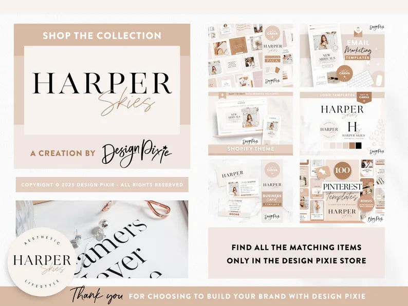 Ready-To-Use Shopify Theme Template: Luxe White - Beige Boho Website