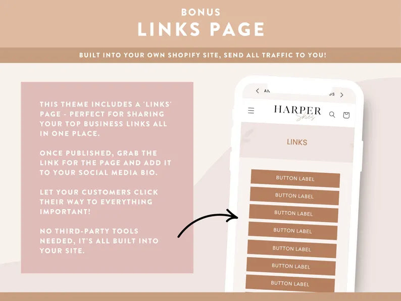 Ready-To-Use Shopify Theme Template: Luxe White - Beige Boho Website