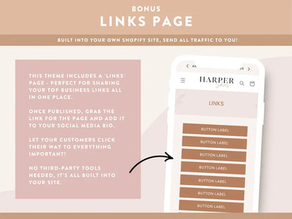 Ready-To-Use Shopify Theme Template: Luxe White - Beige Boho Website