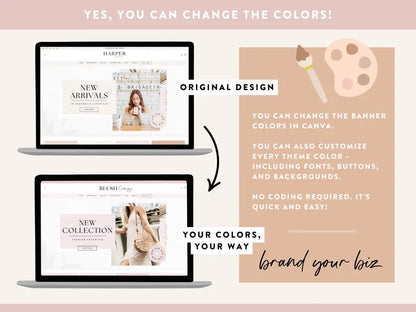 Ready-To-Use Shopify Theme Template: Luxe White - Beige Boho Website