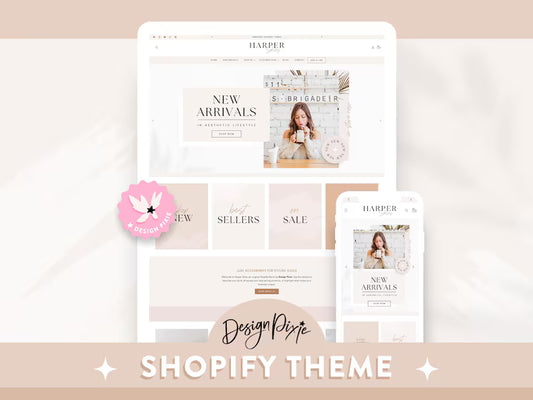 Ready-To-Use Shopify Theme Template: Luxe White - Beige Boho Website