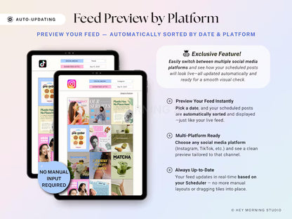 All-In-One Digital Planner + Ultimate Visual Social Media Planner, Tracker & Work Management
