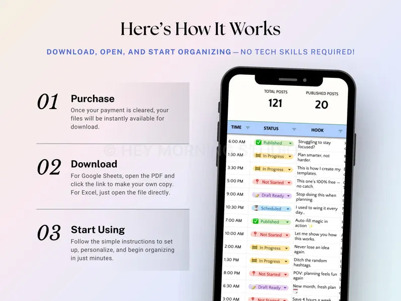 All-In-One Digital Planner + Ultimate Visual Social Media Planner, Tracker & Work Management