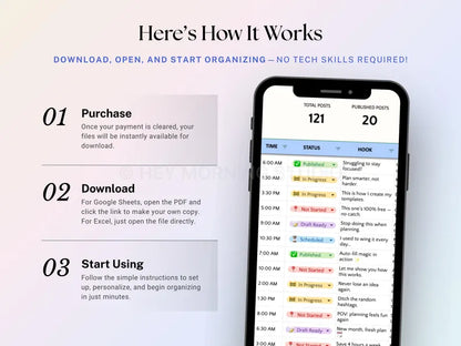 All-In-One Digital Planner + Ultimate Visual Social Media Planner, Tracker & Work Management