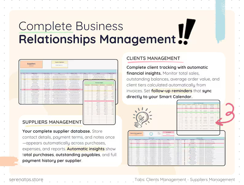 All-in-One Product Business Template Google Sheets & Excel || Complete Inventory Sales Management System