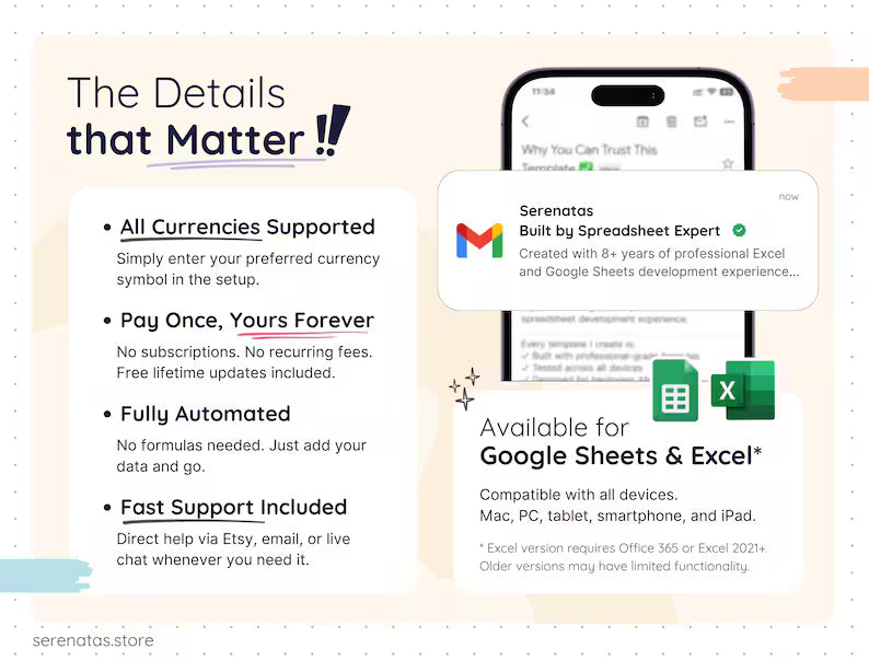 All-in-One Product Business Template Google Sheets & Excel || Complete Inventory Sales Management System