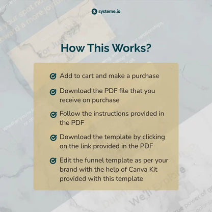 Systeme.io Lead Magnet Funnel | Live Workshop Template | Life coach marketing