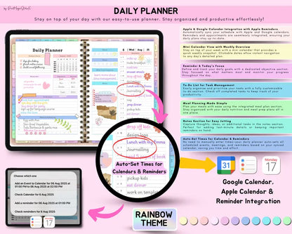 All In One Digital Planner 2026, 2027, 2028 || Weekly, Daily, Notes+ Notability