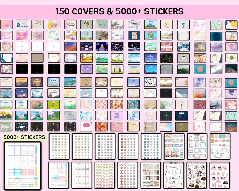 All In One Digital Planner 2026, 2027, 2028 || Weekly, Daily, Notes+ Notability