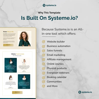 Systeme.io Lead Magnet Funnel | Live Workshop Template | Life coach marketing