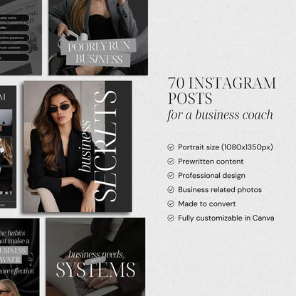 Done-For-You Business Instagram Templates for Coach & Coaching