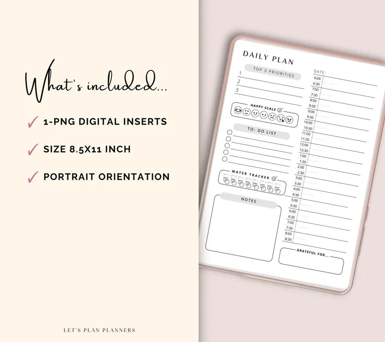 Daily Planner - Digital & Printable