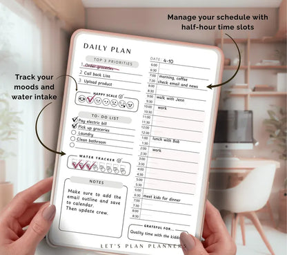 Daily Planner - Digital & Printable