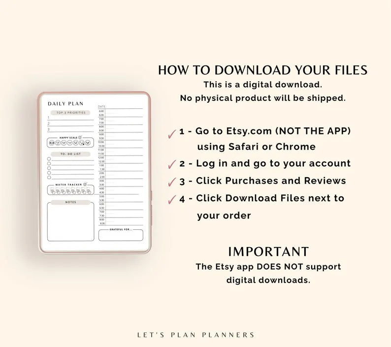 Daily Planner - Digital & Printable