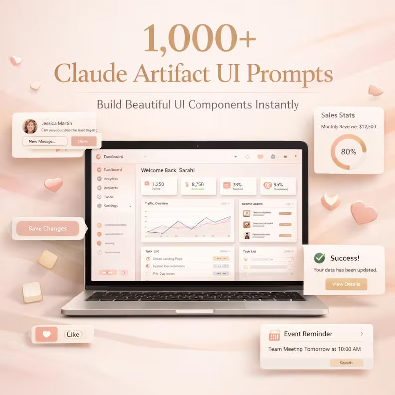 1,000+ Claude Artifact UI Prompts