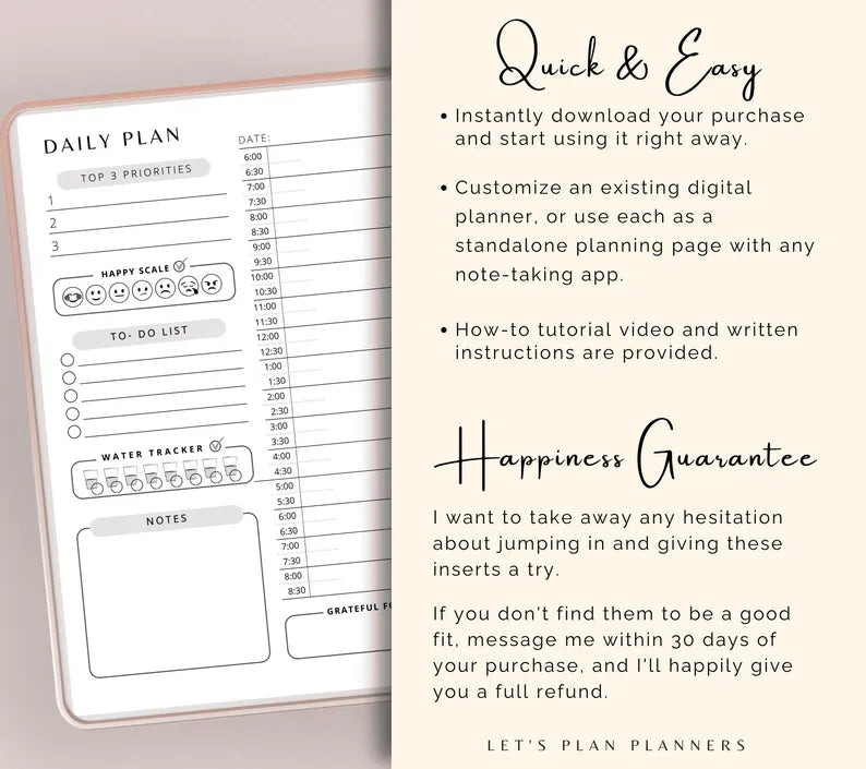 Daily Planner - Digital & Printable