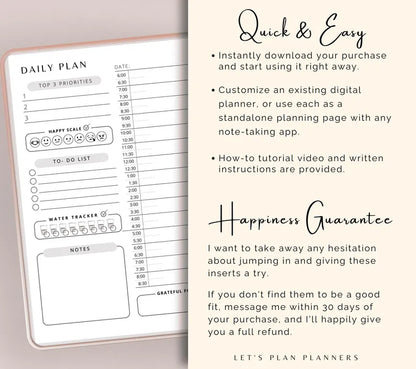 Daily Planner - Digital & Printable