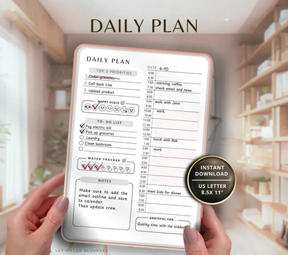 Daily Planner - Digital & Printable